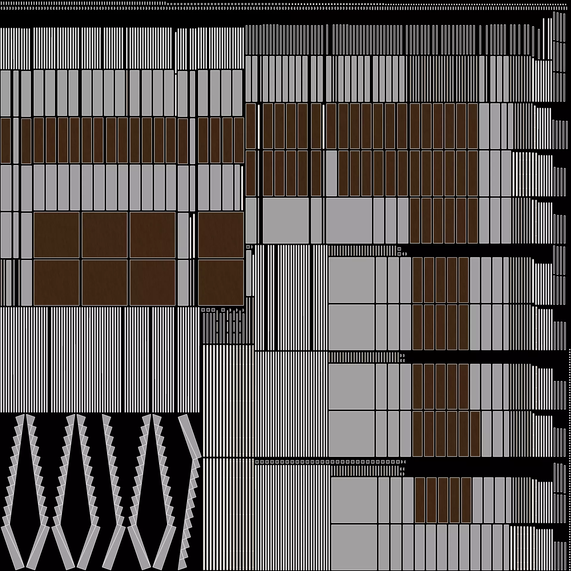 Square Staircase V2 - Multi-Level Modern Interior Stairs Low-poly 3D model_7