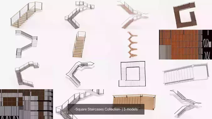 -Square Staircases Collection-