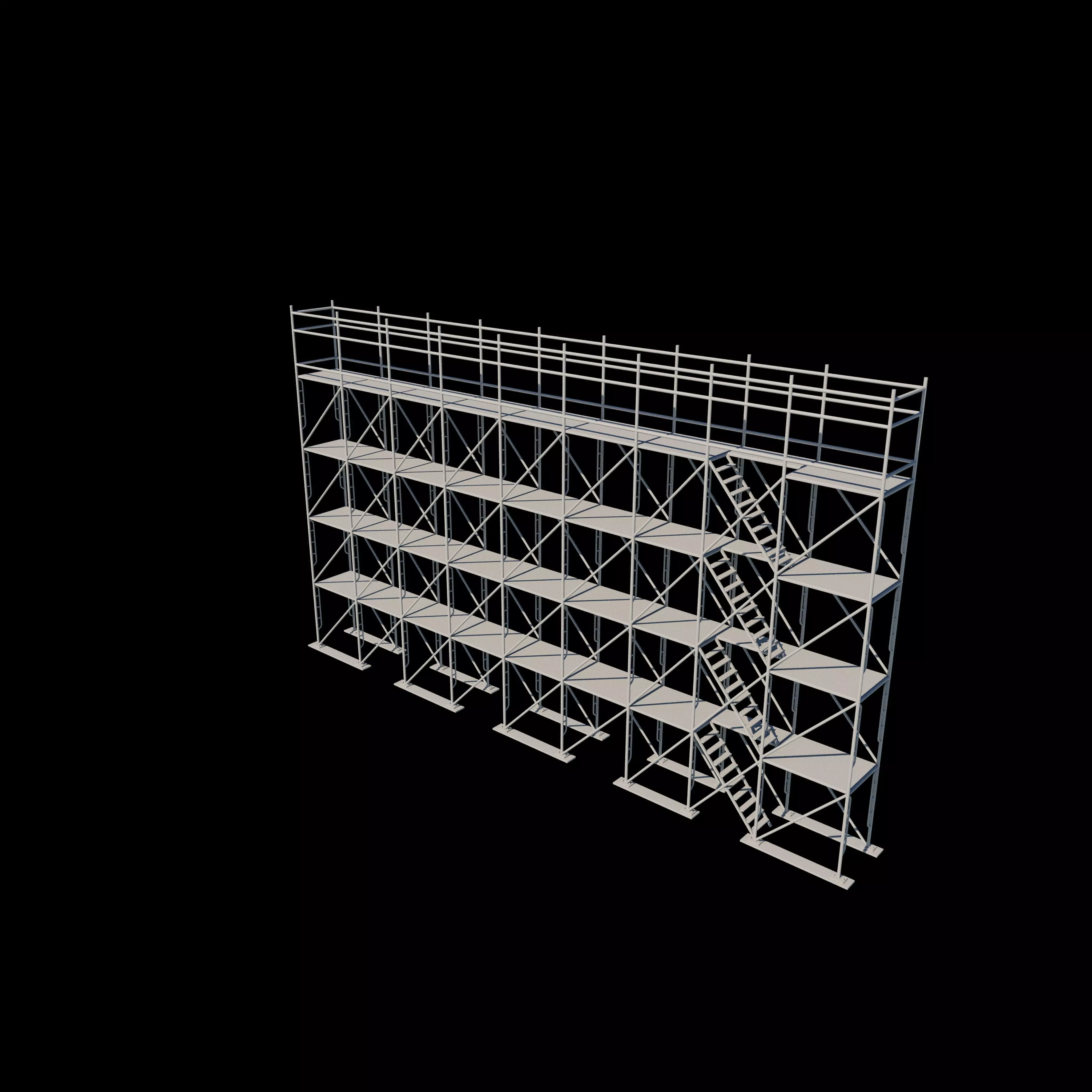 frame system scaffolding 3D model_14