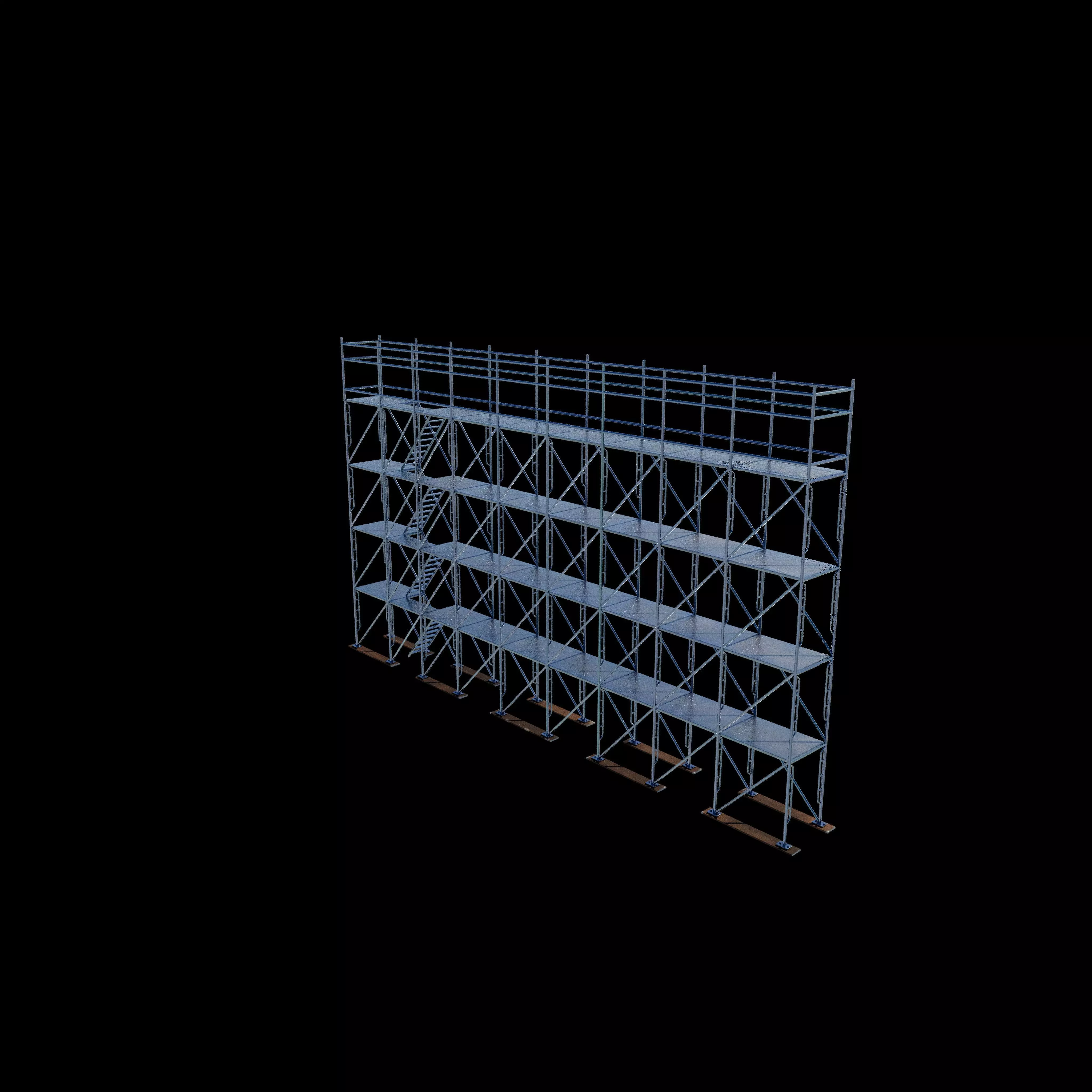 frame system scaffolding 3D model_2