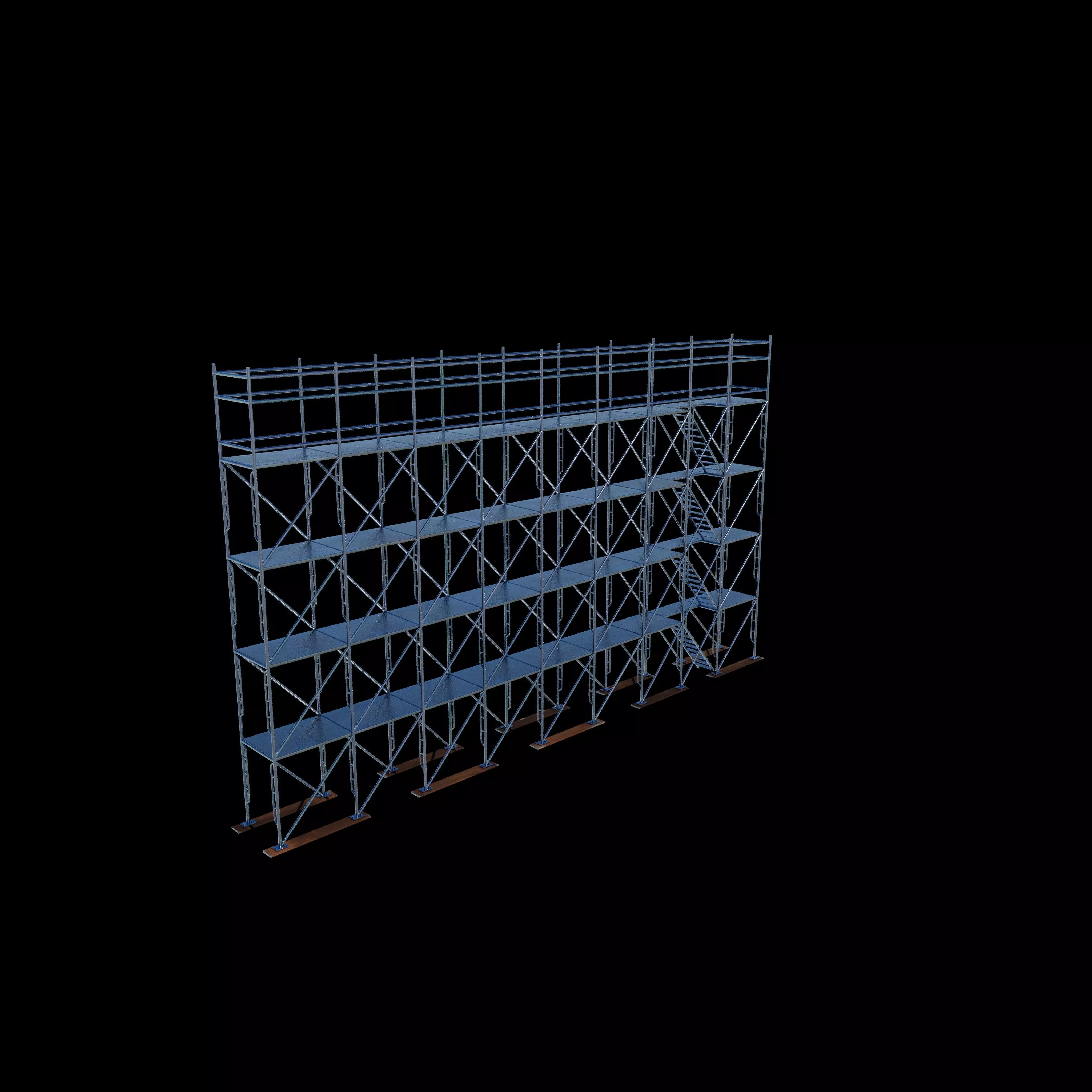 frame system scaffolding 3D model_6