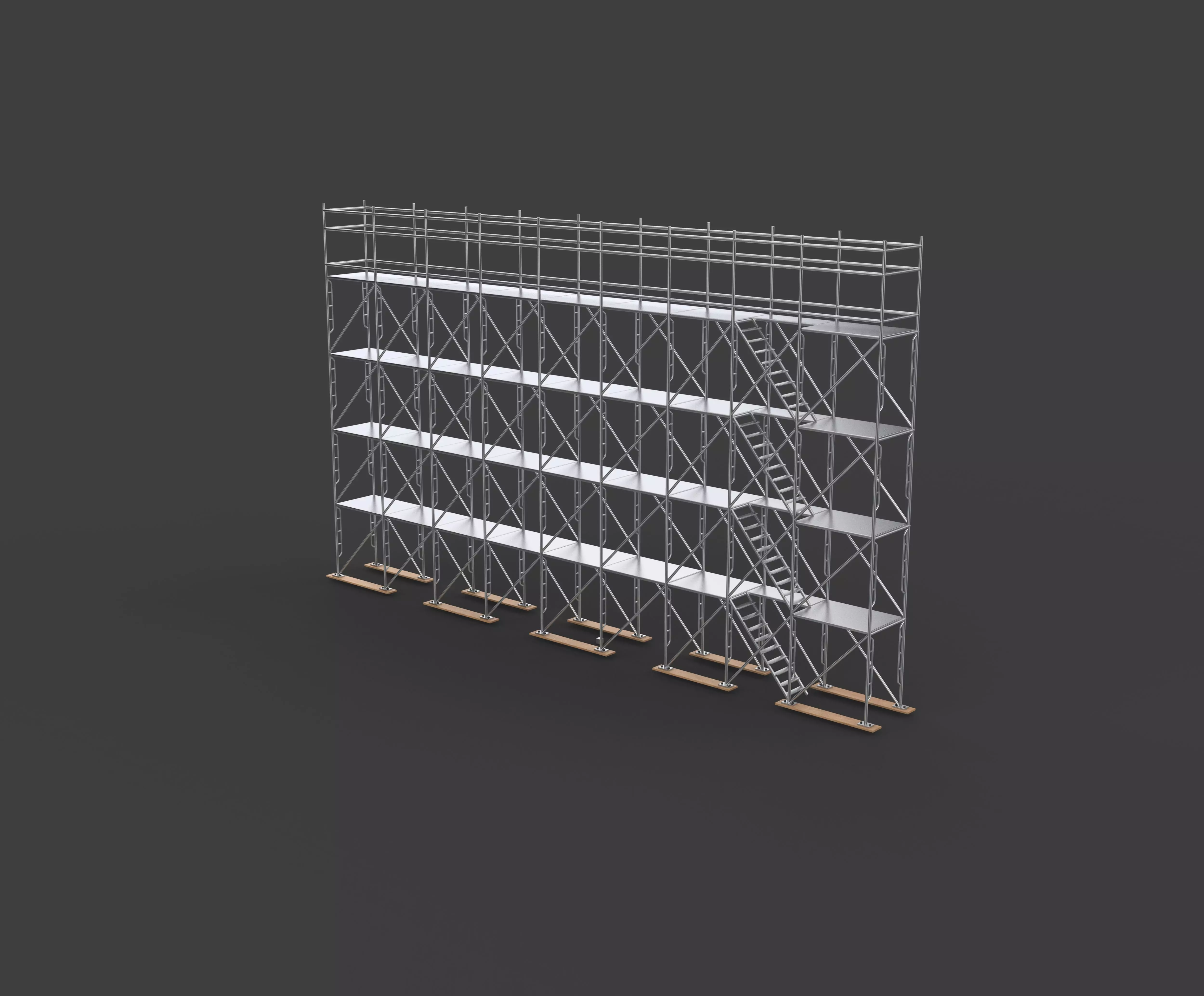 frame system scaffolding 3D model_9