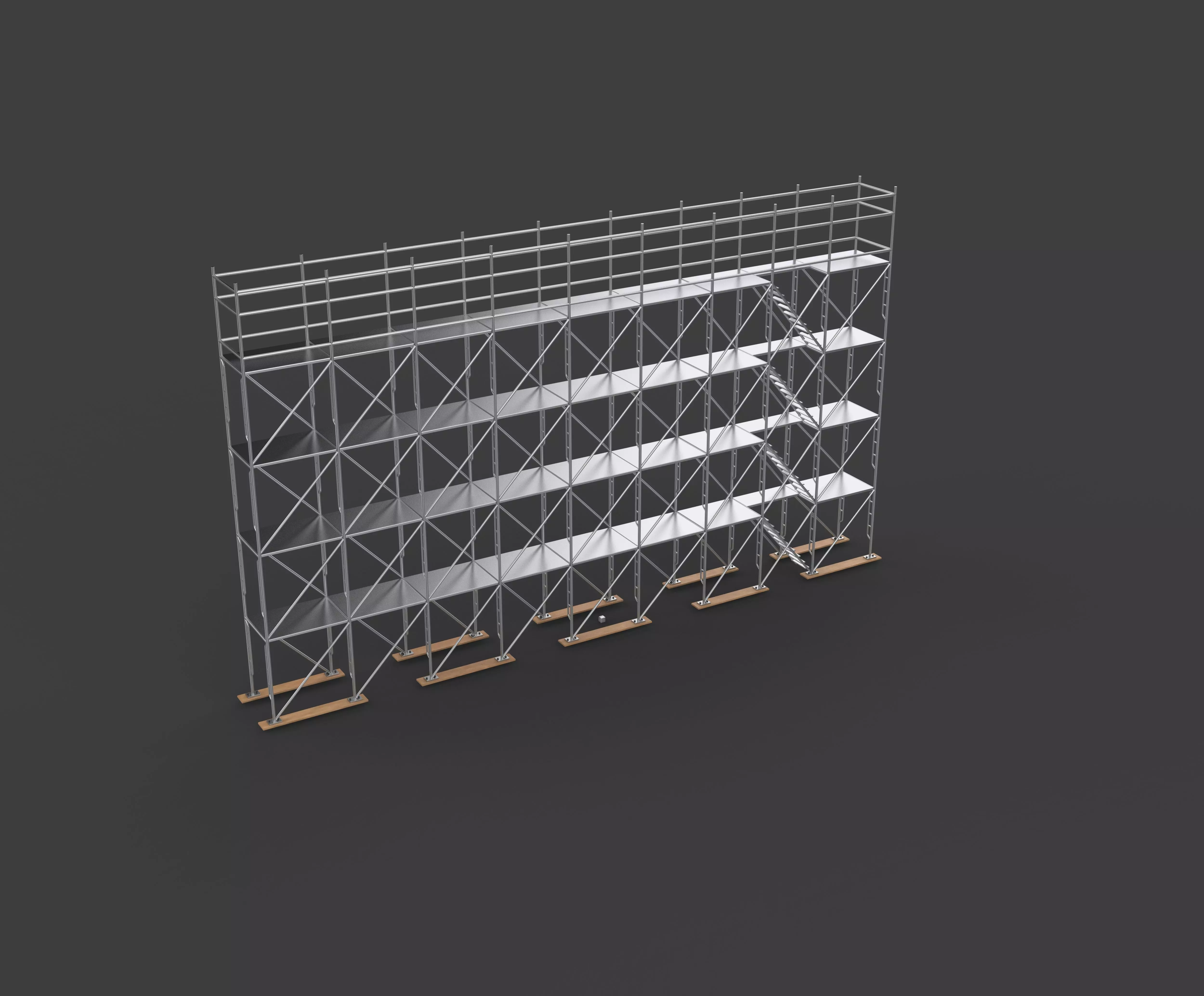 frame system scaffolding 3D model_0
