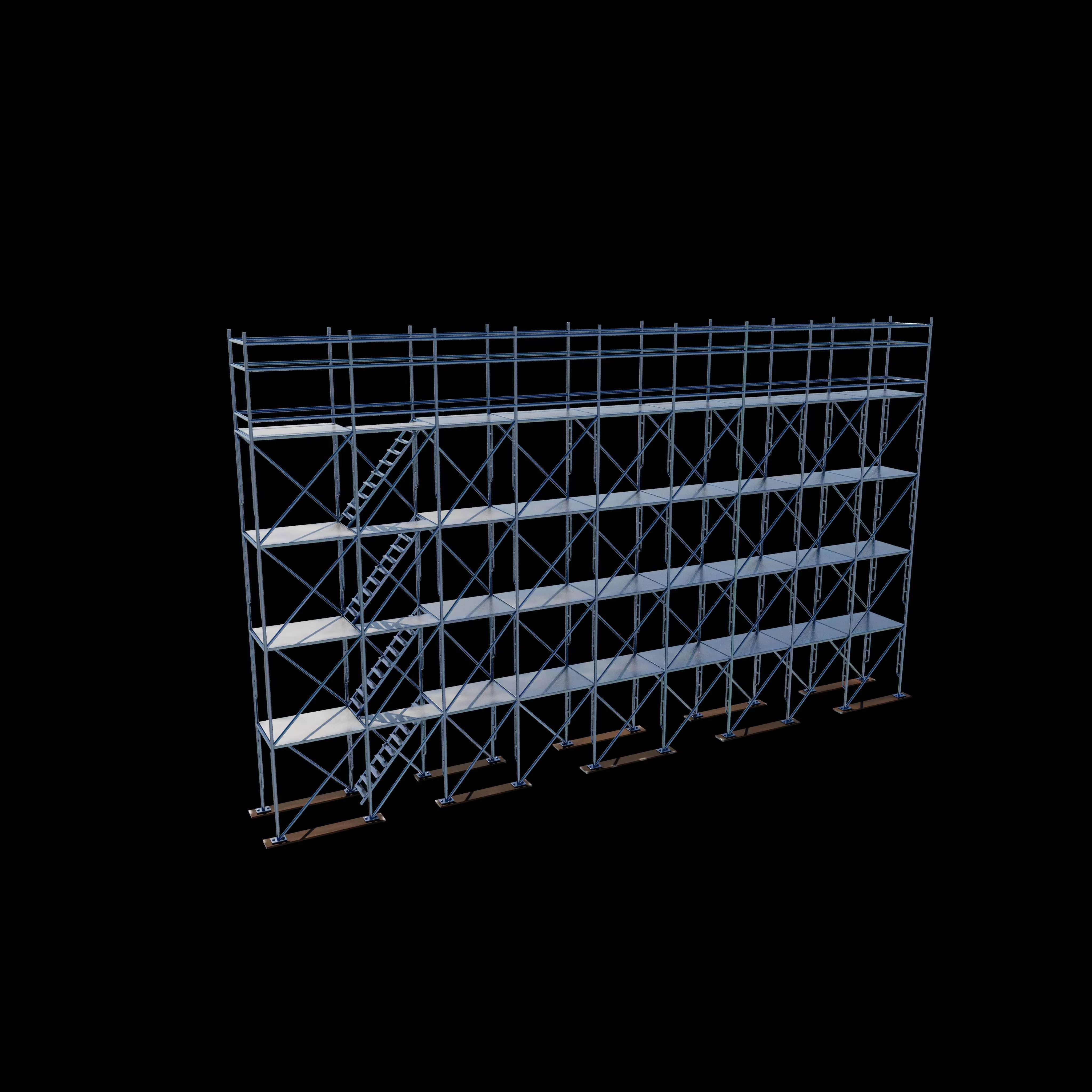 frame system scaffolding 3D model_8
