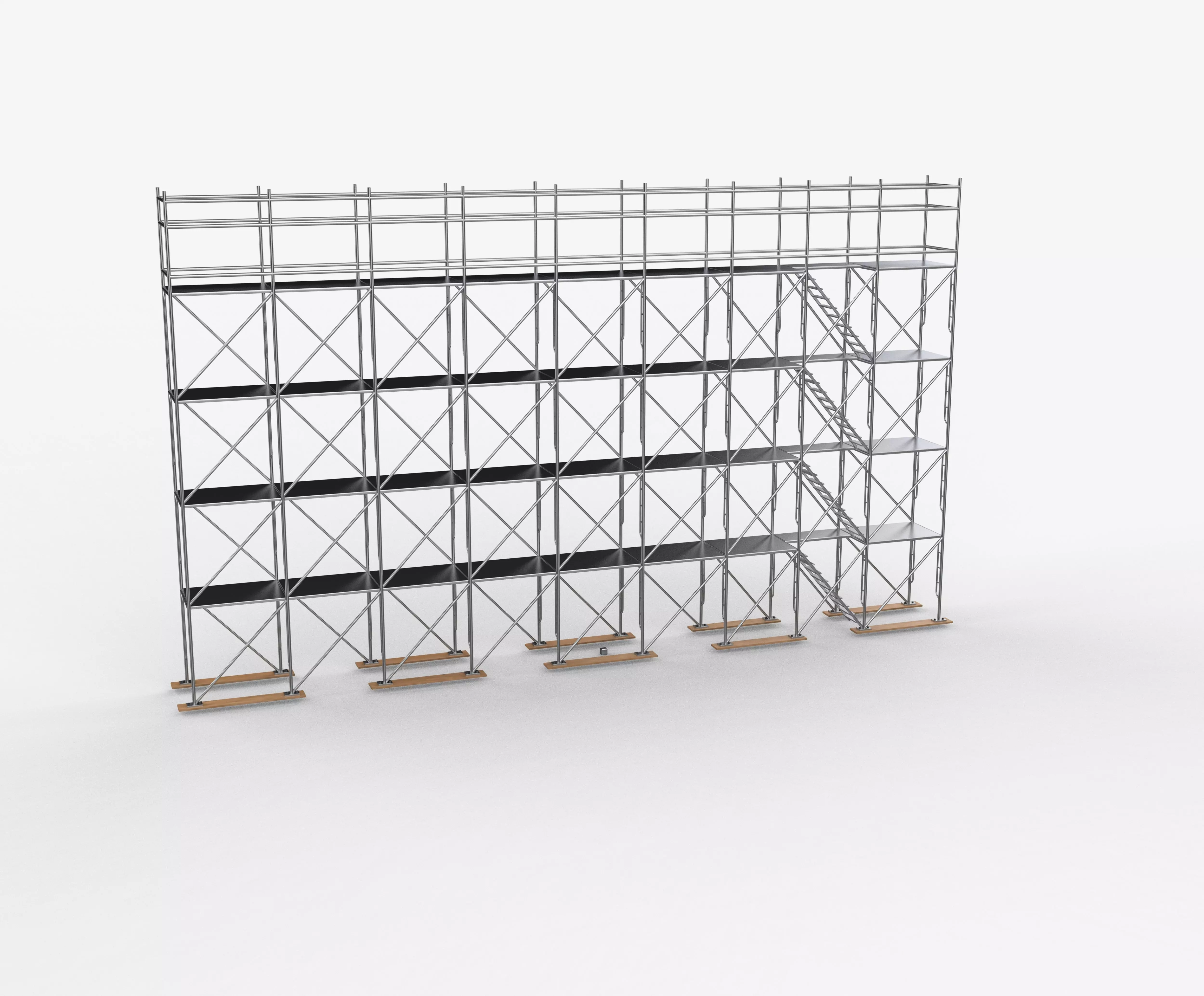 frame system scaffolding 3D model_12
