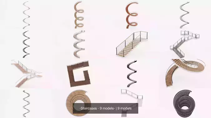 -Staircases - 9 models-