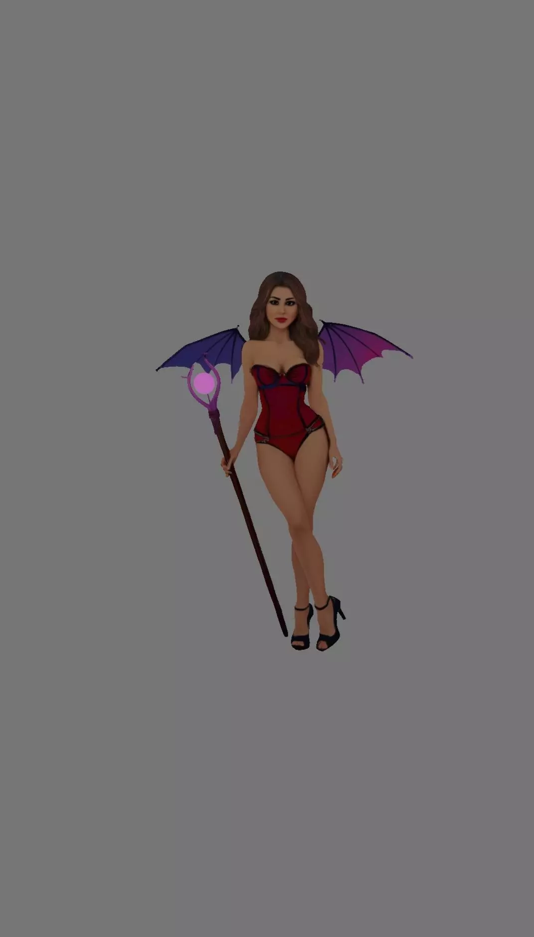 Women Halloween  3D print model_5