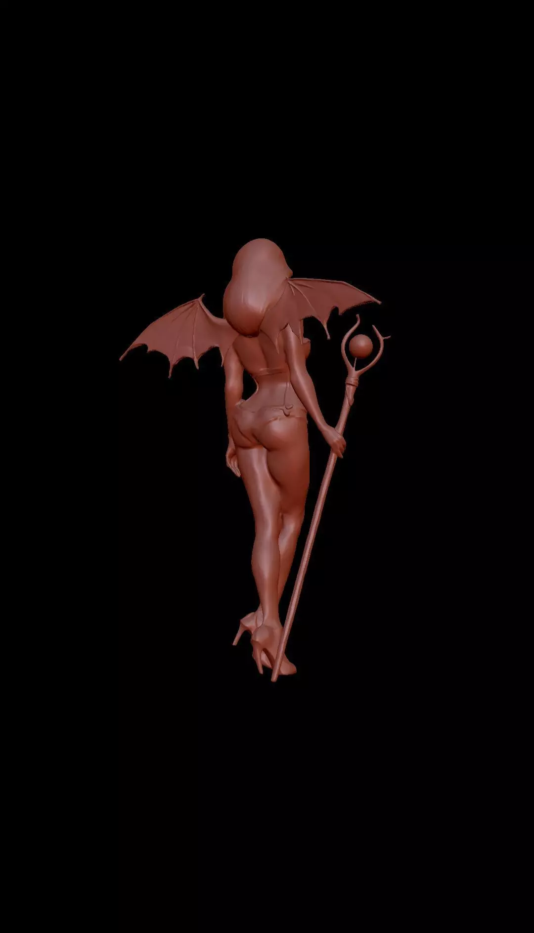 Women Halloween  3D print model_4