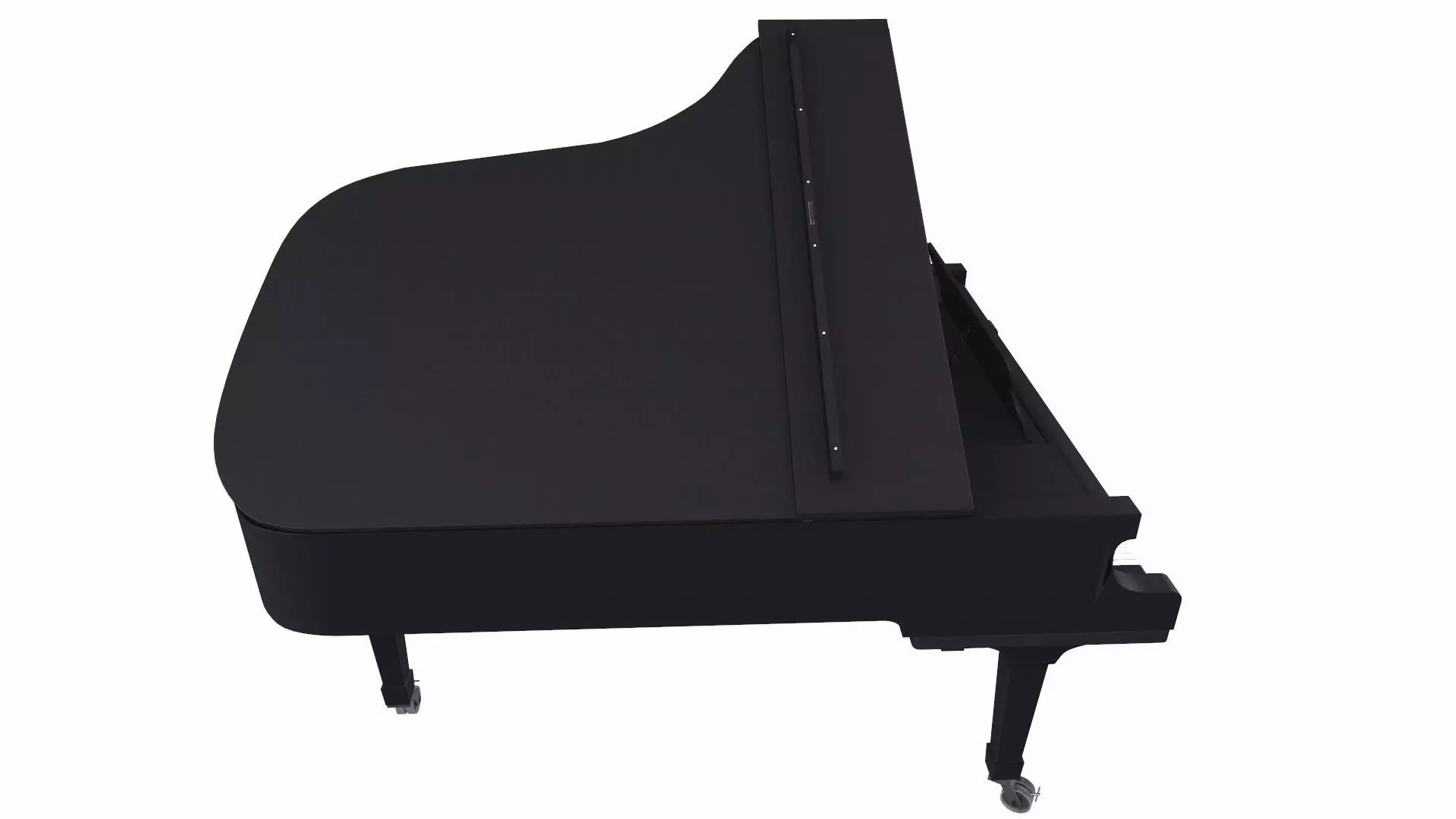 Grand Piano Black PBR Textured 3D Model Low-poly 3D model_6