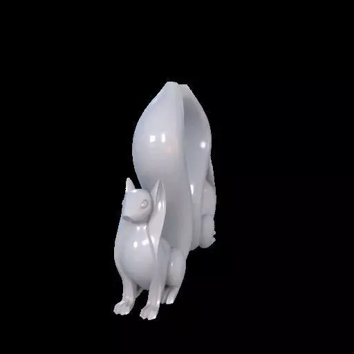 Minimalist Squirrel Sculptures 3D print model_27