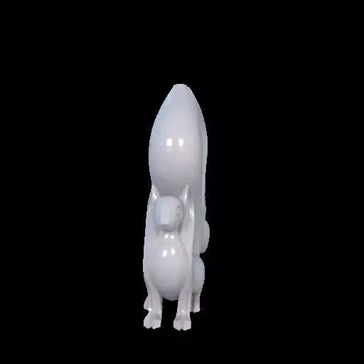 Minimalist Squirrel Sculptures 3D print model_28