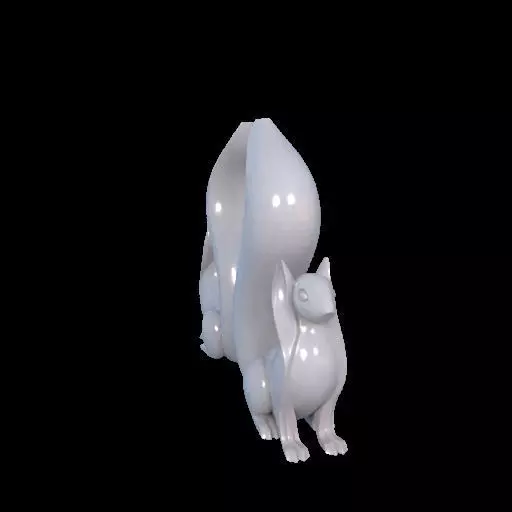 Minimalist Squirrel Sculptures 3D print model_18
