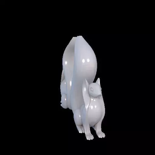 Minimalist Squirrel Sculptures 3D print model_30