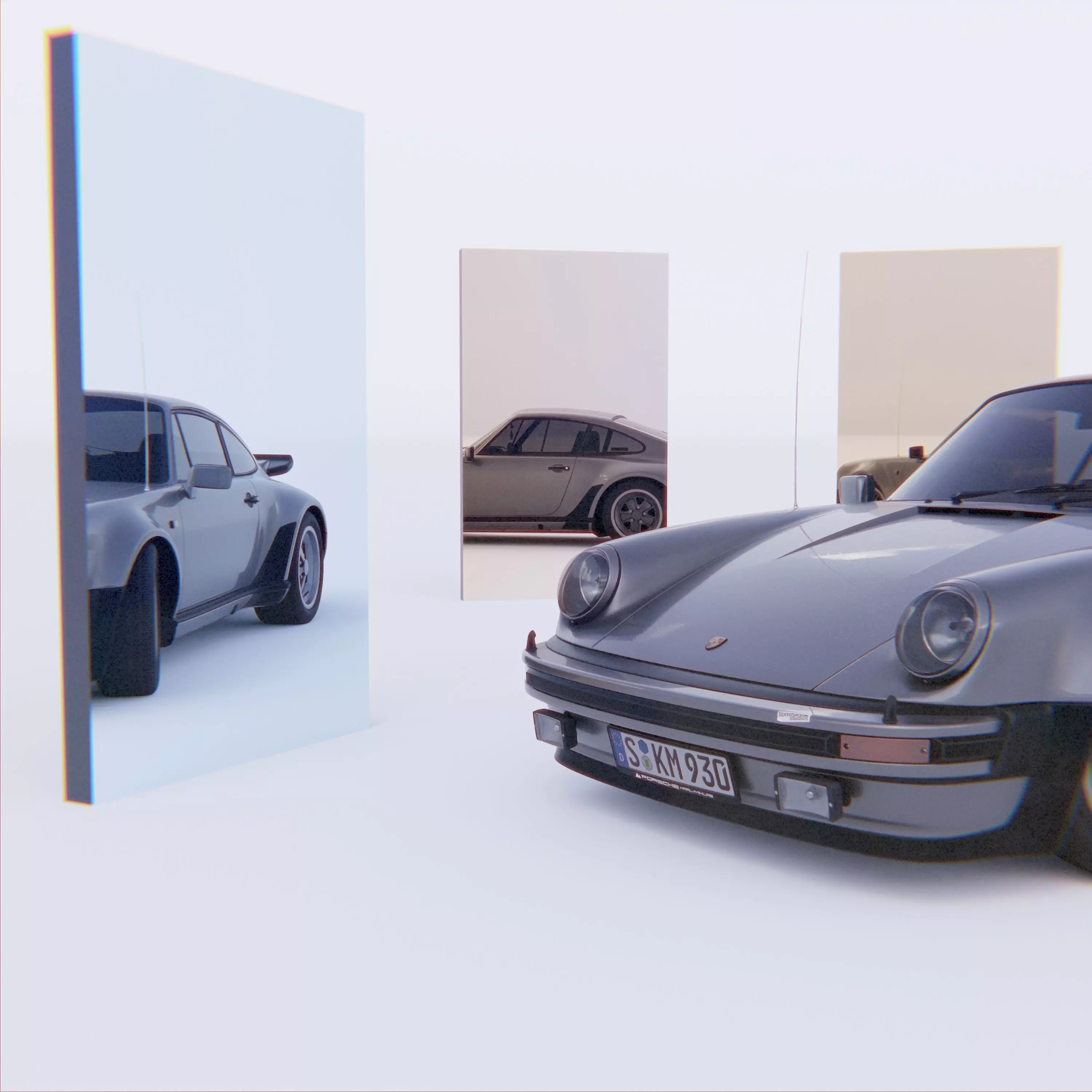 Hall of Mirrors Pro Car Visualization Studio 3D Model 3D model