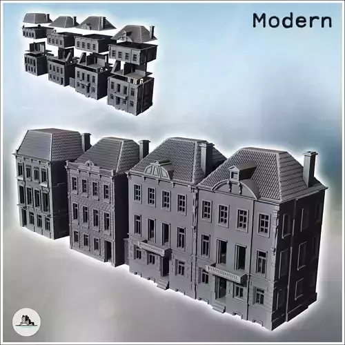 European House Set Arnhem Netherlands intact version - World War