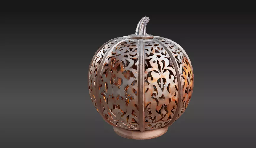 Jack-O-Lantern Pumpkin 3D Model Halloween Two Pack Model 3D model_7