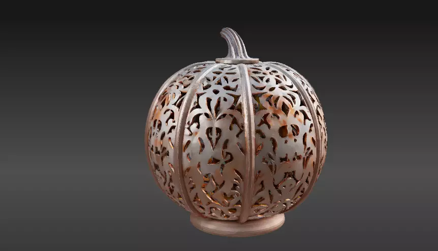 Jack-O-Lantern Pumpkin 3D Model Halloween Two Pack Model 3D model_9