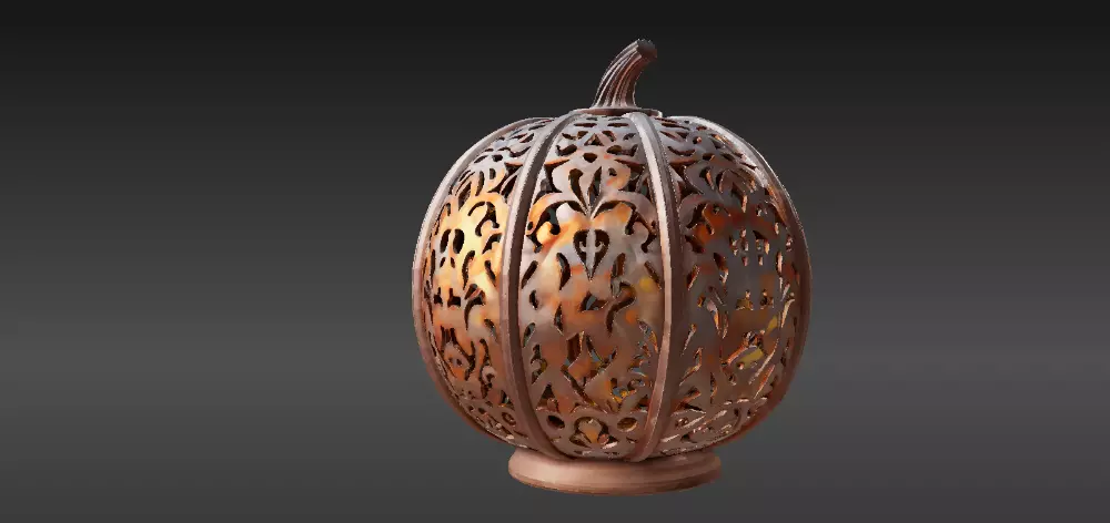 Jack-O-Lantern Pumpkin 3D Model Halloween Two Pack Model 3D model_3