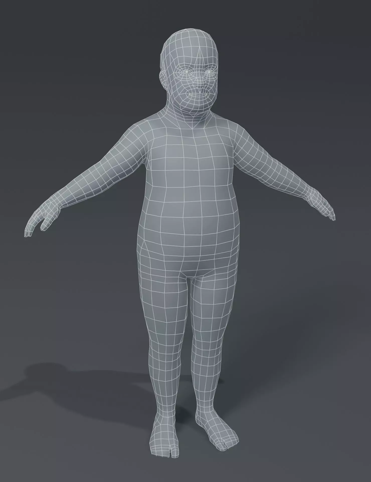 Human Body Base Mesh 40 Models Pack with 76 Sound Effects Low-poly 3D model_49
