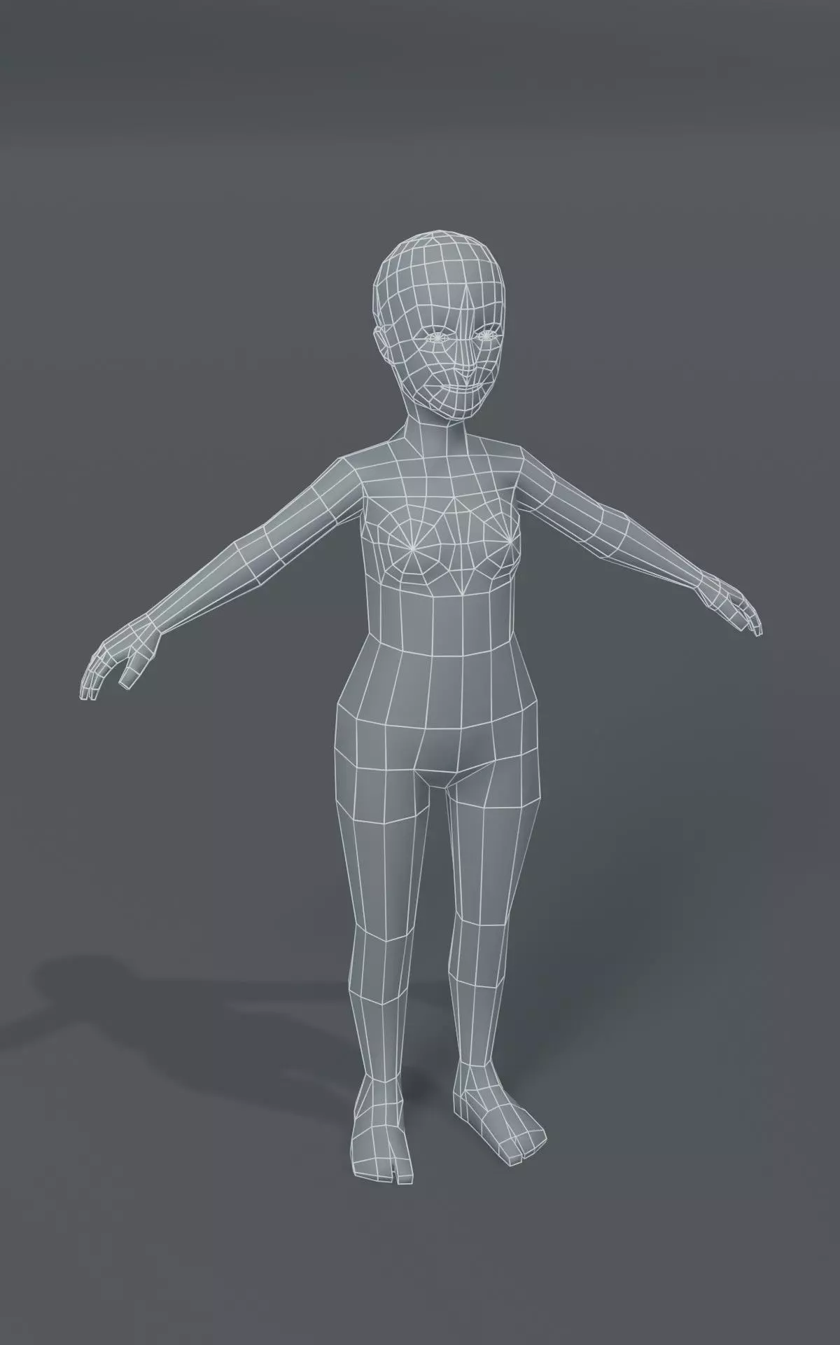 Human Body Base Mesh 40 Models Pack with 76 Sound Effects Low-poly 3D model_56