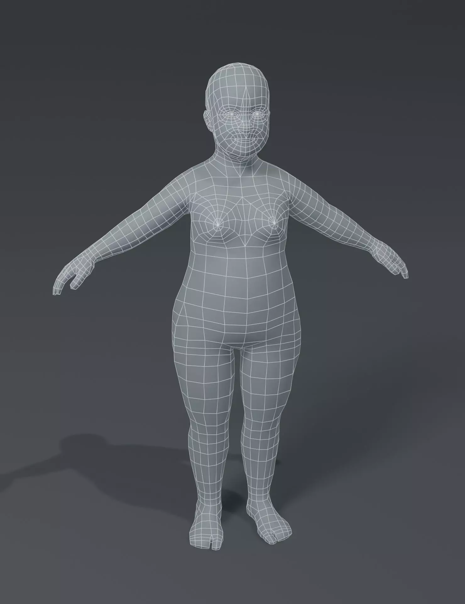 Human Body Base Mesh 40 Models Pack with 76 Sound Effects Low-poly 3D model_50