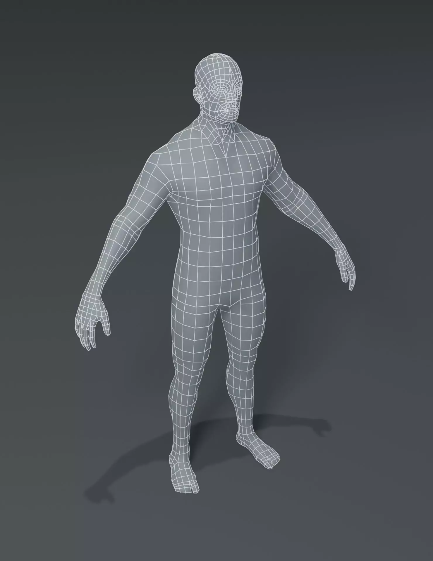 Human Body Base Mesh 40 Models Pack with 76 Sound Effects Low-poly 3D model_43