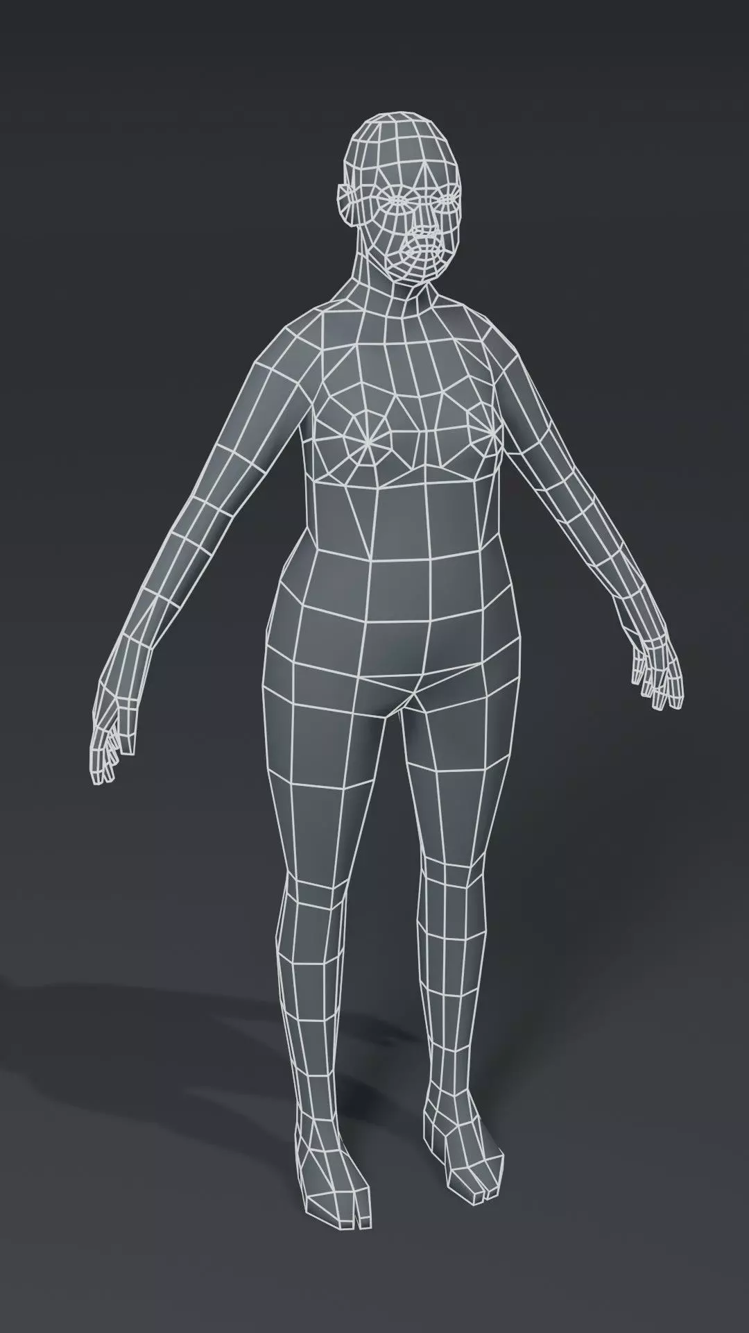 Human Body Base Mesh 40 Models Pack with 76 Sound Effects Low-poly 3D model_58