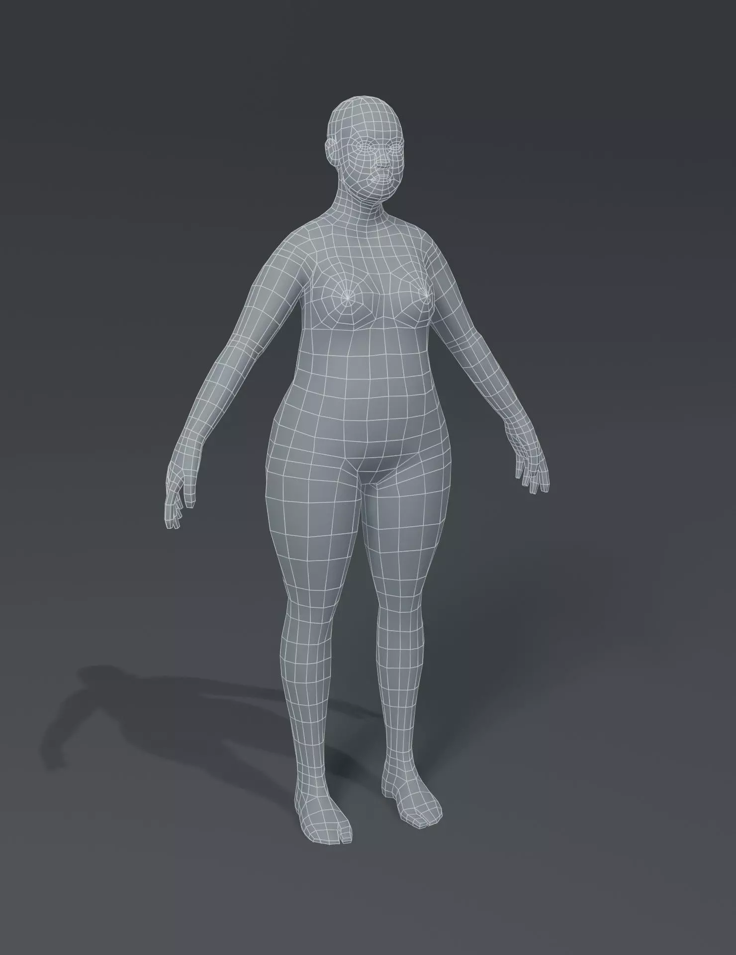 Human Body Base Mesh 40 Models Pack with 76 Sound Effects Low-poly 3D model_48