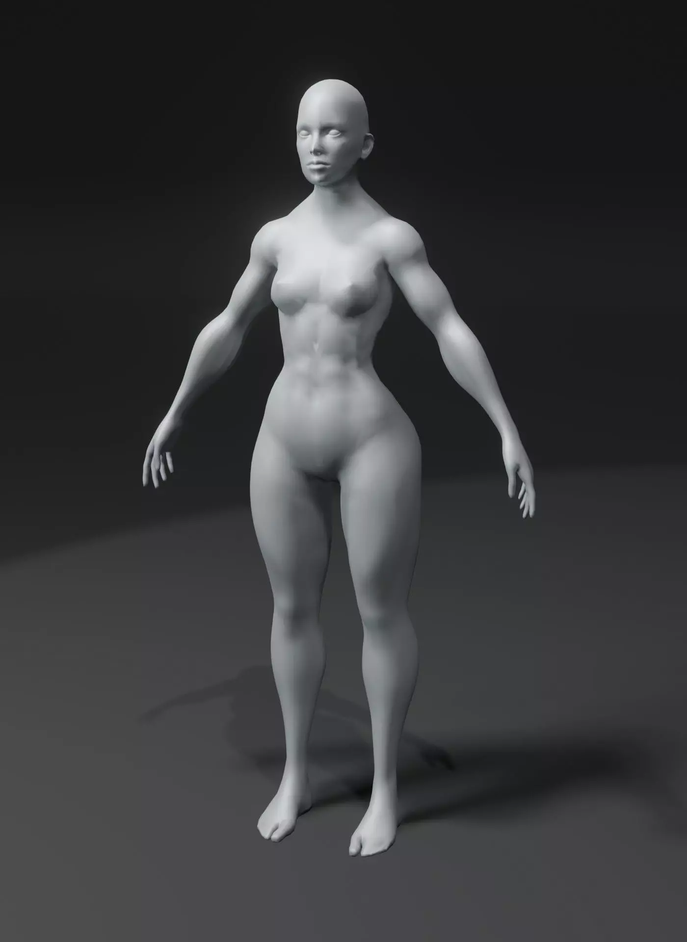 Human Body Base Mesh 40 Models Pack with 76 Sound Effects Low-poly 3D model_42