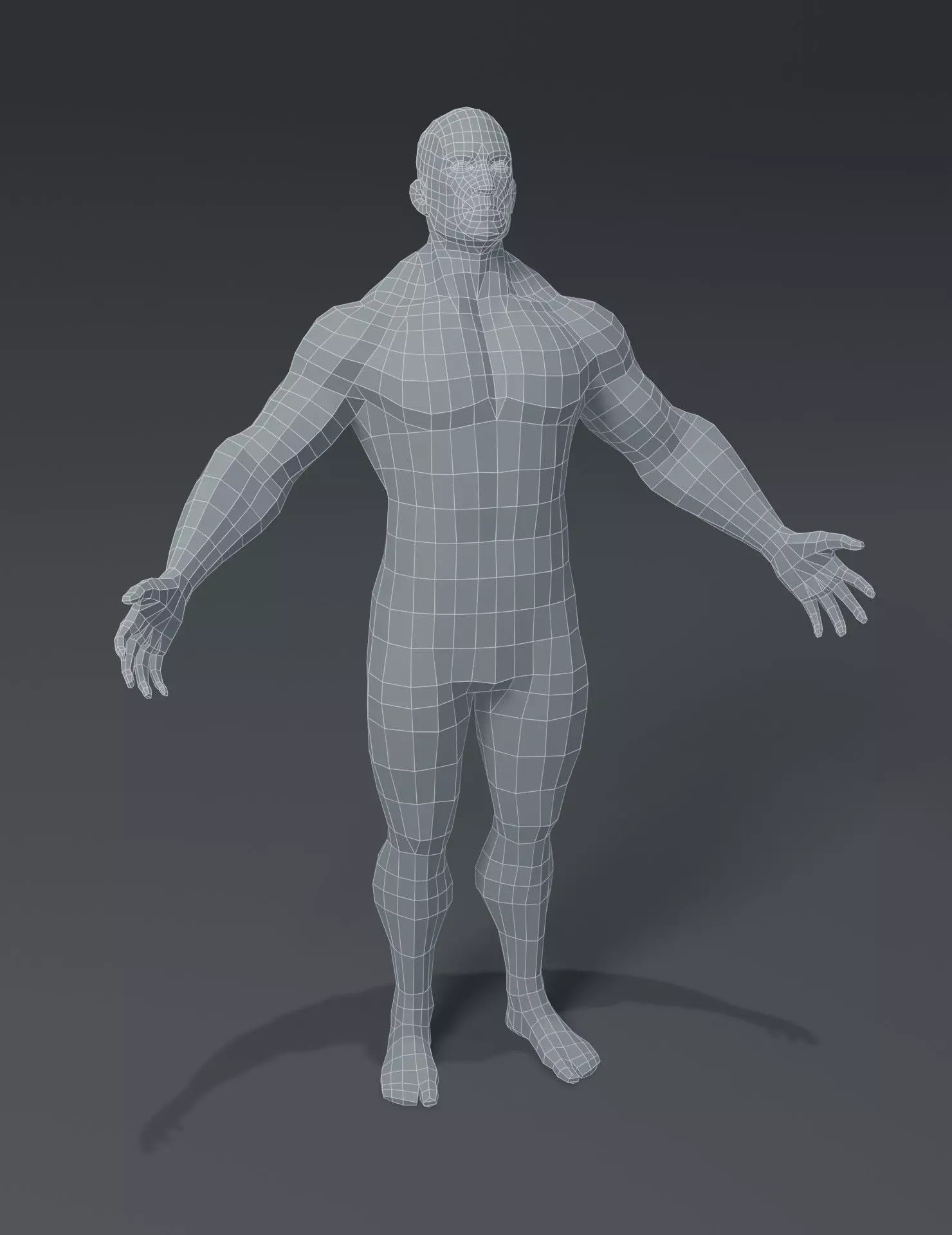 Human Body Base Mesh 40 Models Pack with 76 Sound Effects Low-poly 3D model_51