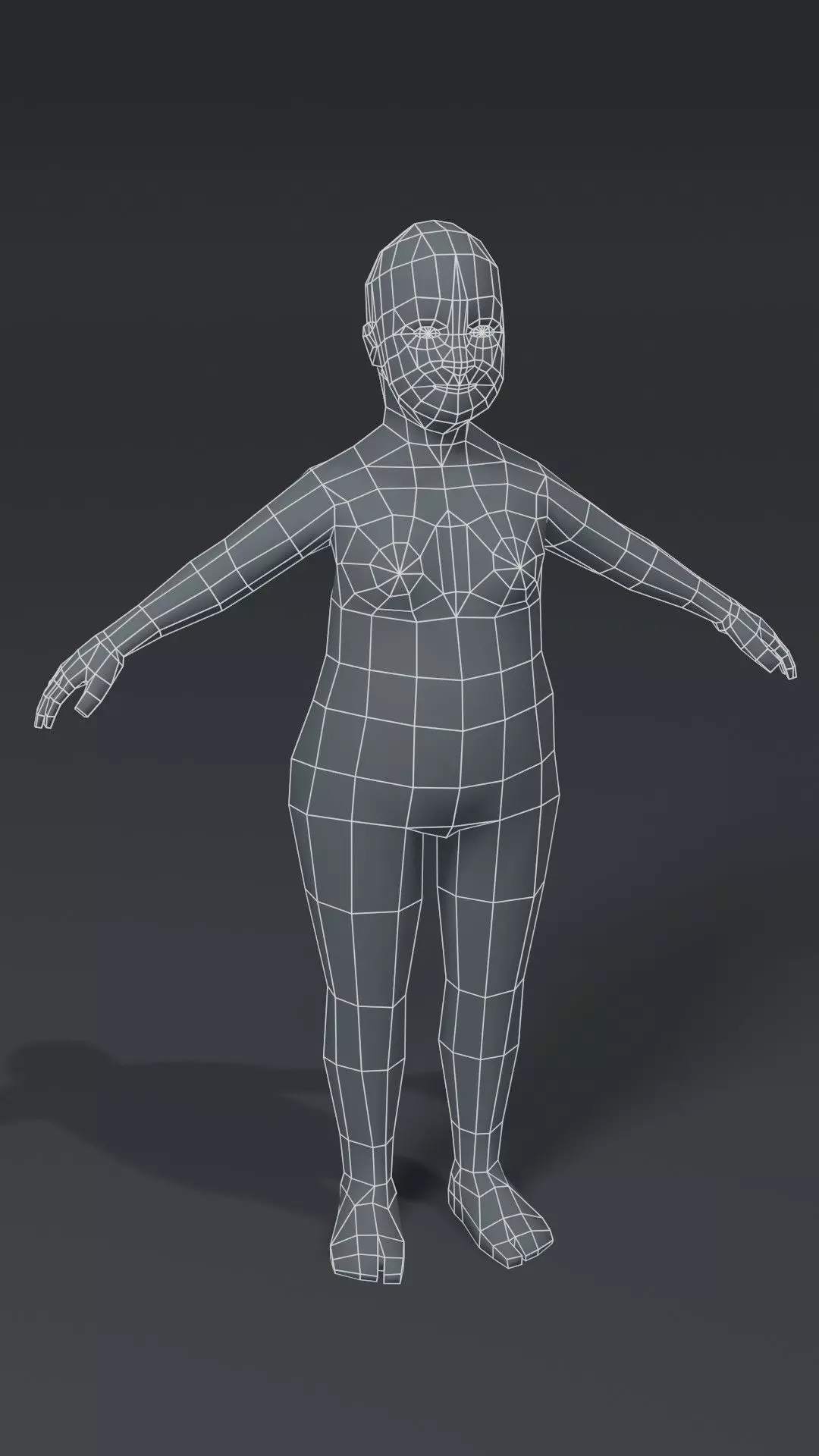 Human Body Base Mesh 40 Models Pack with 76 Sound Effects Low-poly 3D model_60