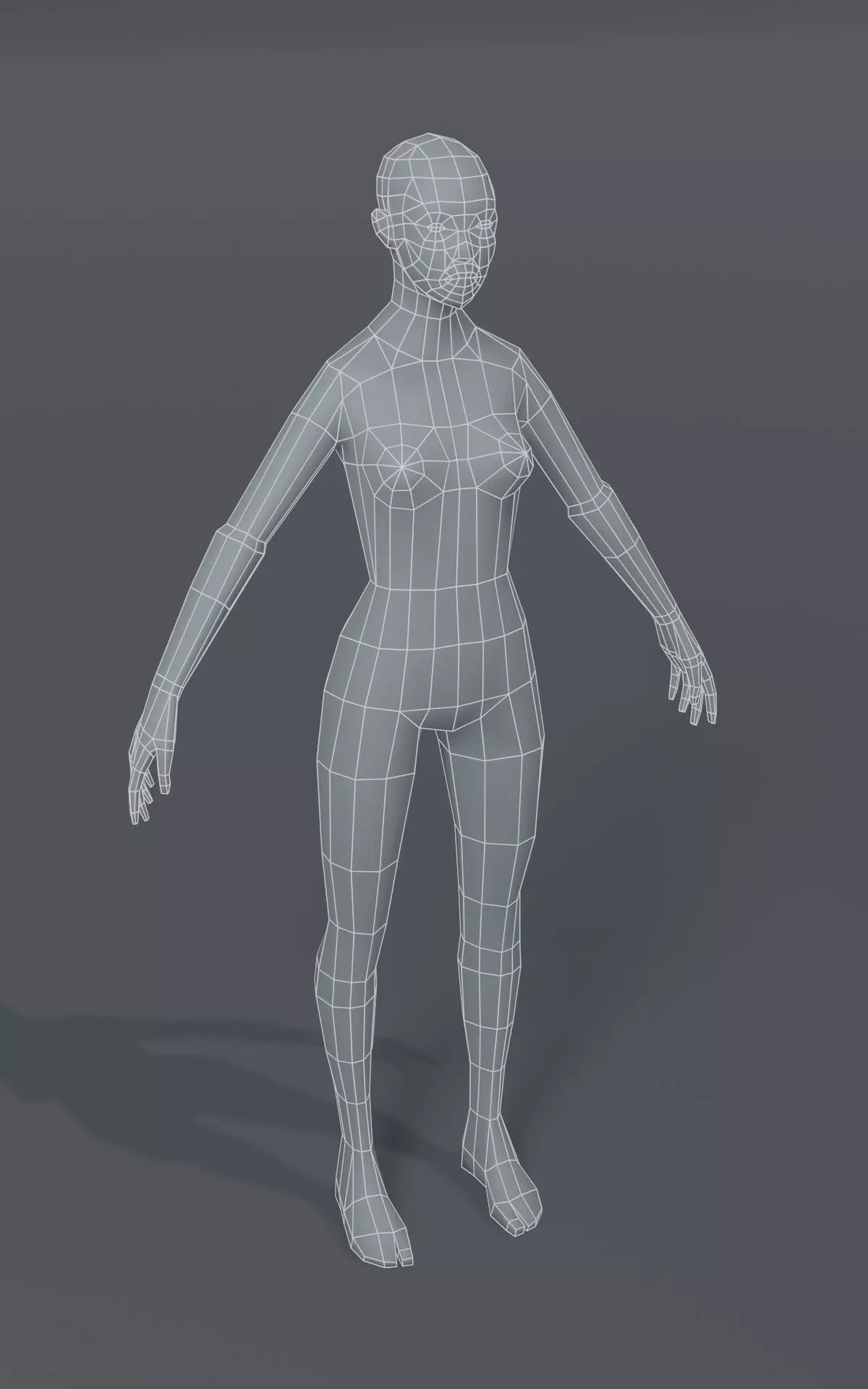 Human Body Base Mesh 40 Models Pack with 76 Sound Effects Low-poly 3D model_54