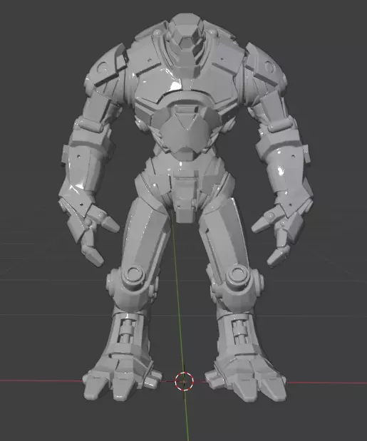 Mechsuit Low-poly 3D model_1