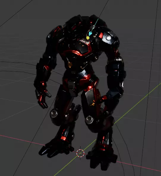 Mechsuit Low-poly 3D model_4