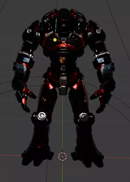 Mechsuit Low-poly 3D model_5