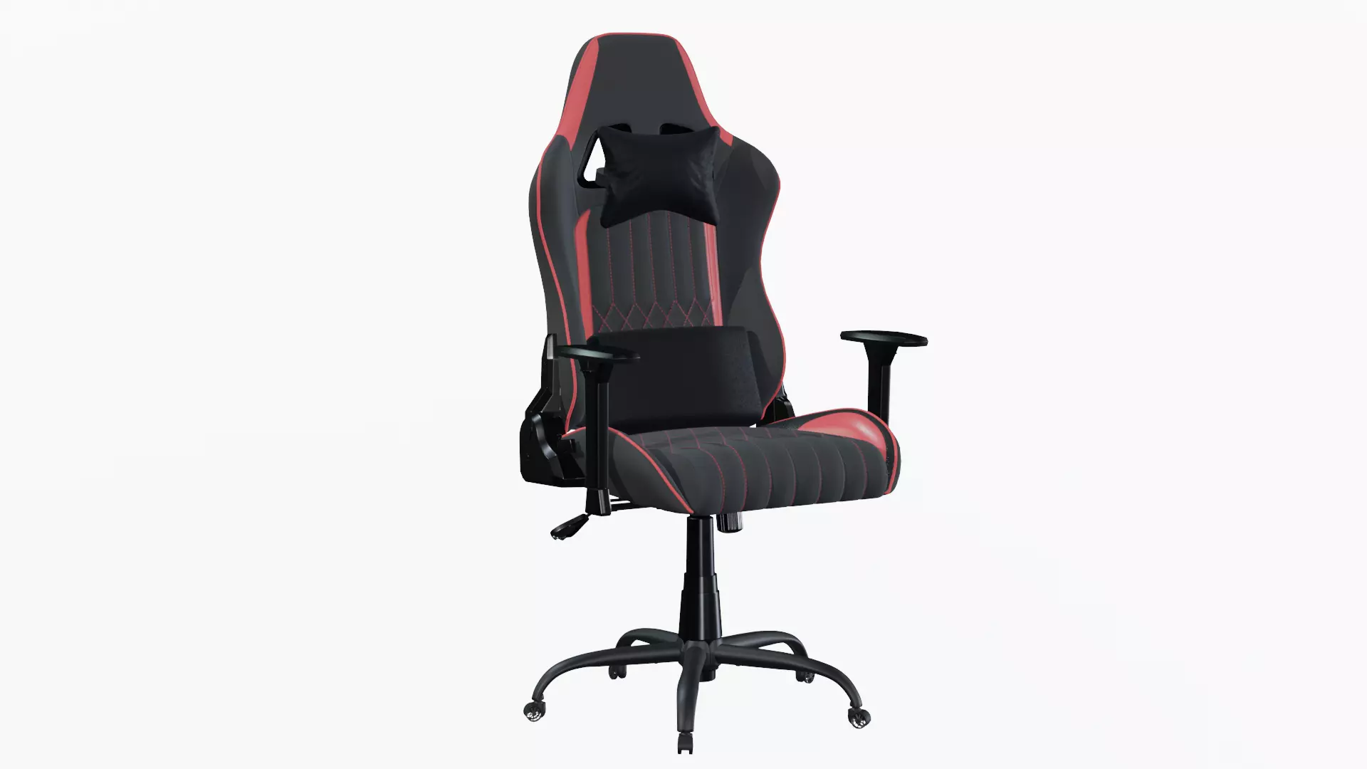 Gaming Chair Low-poly 3D model_7