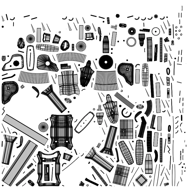 Gaming Chair Low-poly 3D model_18