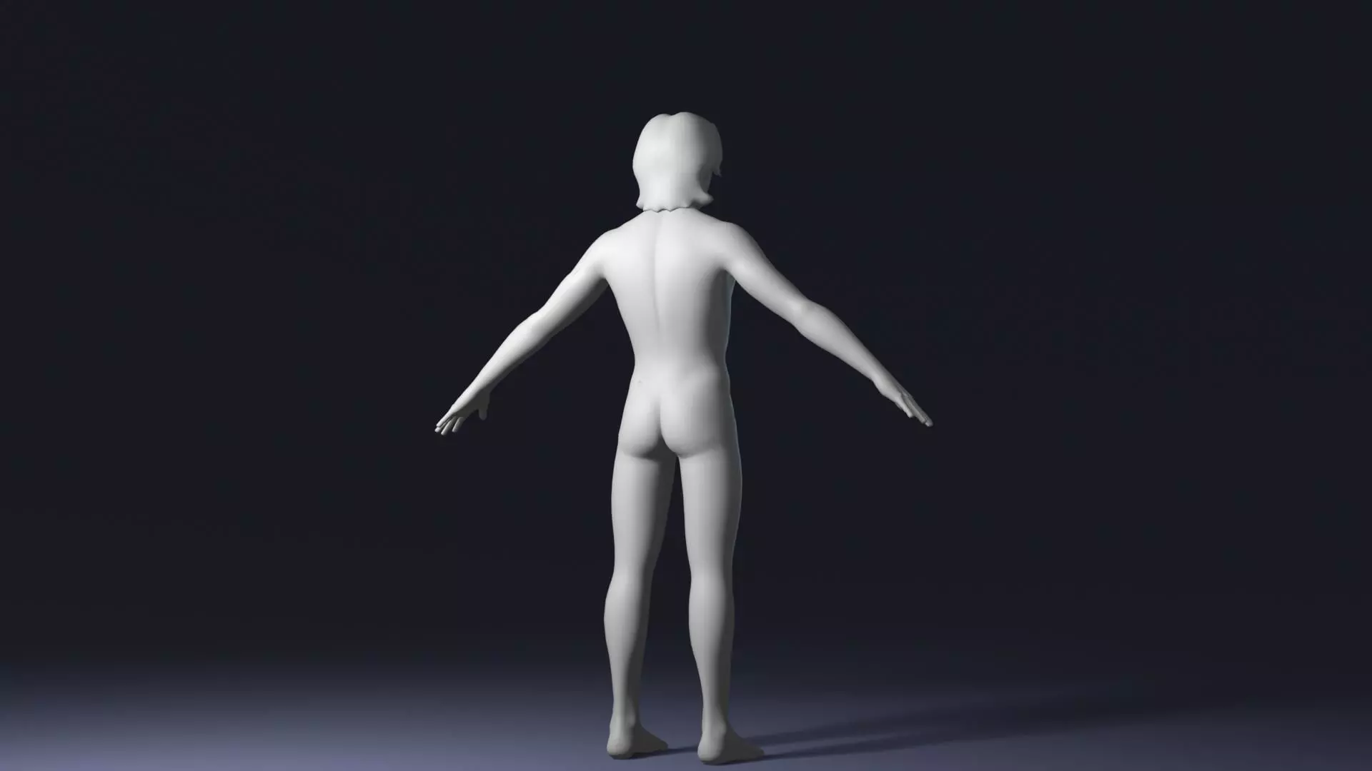 Stylized Human Body Base Mesh Pack Face Rig 76 Sound Effects Low-poly 3D model_18