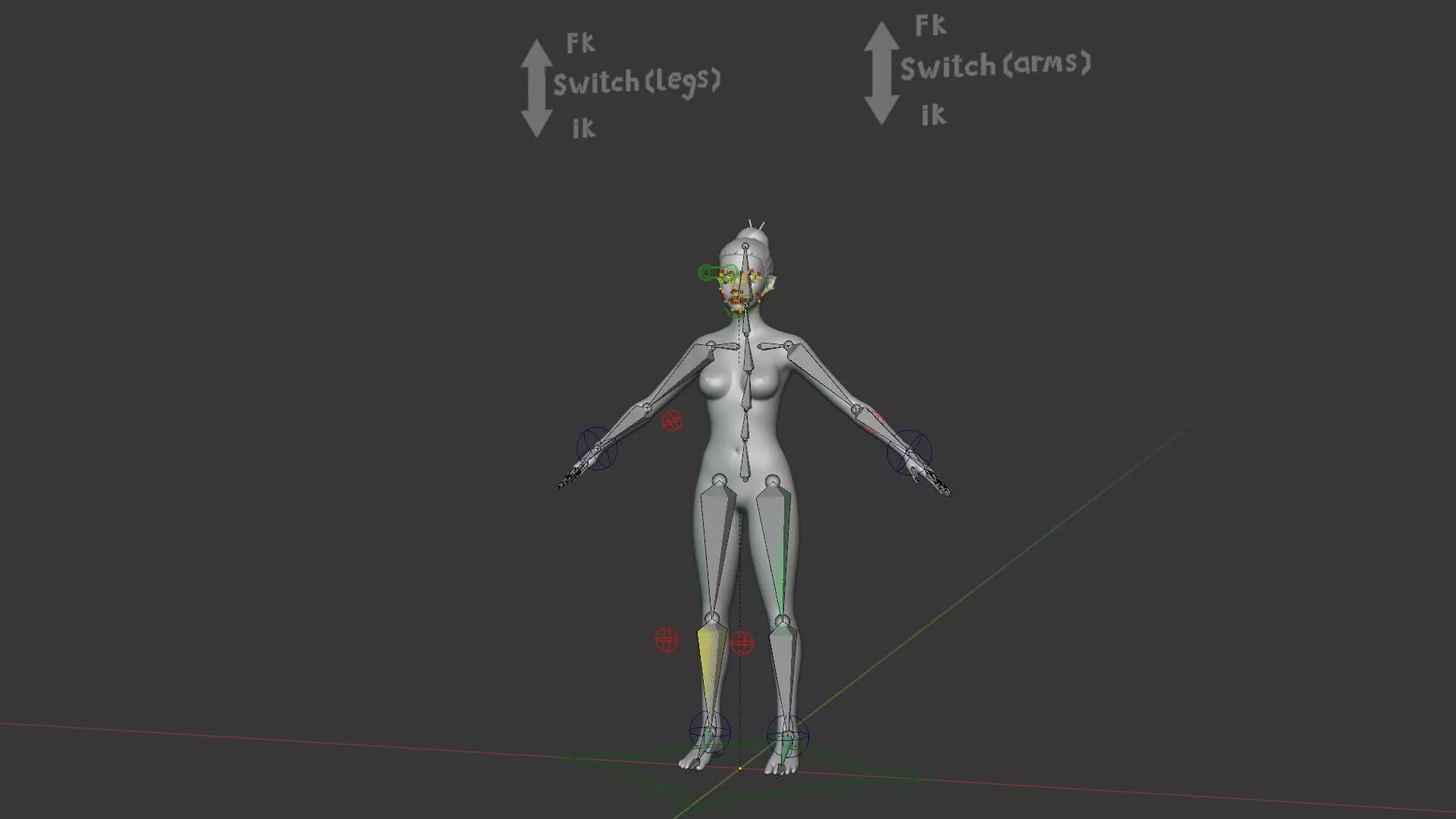 Stylized Human Body Base Mesh Pack Face Rig 76 Sound Effects Low-poly 3D model_54