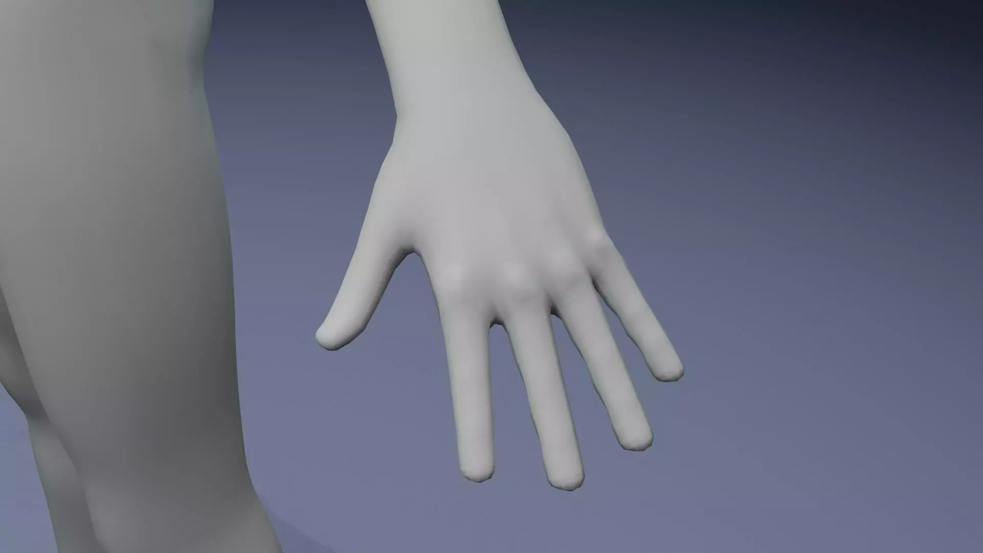 Stylized Human Body Base Mesh Pack Face Rig 76 Sound Effects Low-poly 3D model_68