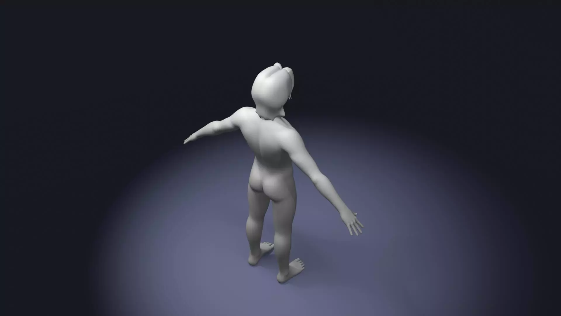 Stylized Human Body Base Mesh Pack Face Rig 76 Sound Effects Low-poly 3D model_21