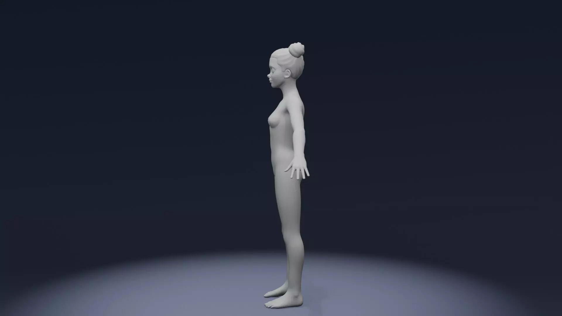 Stylized Human Body Base Mesh Pack Face Rig 76 Sound Effects Low-poly 3D model_82