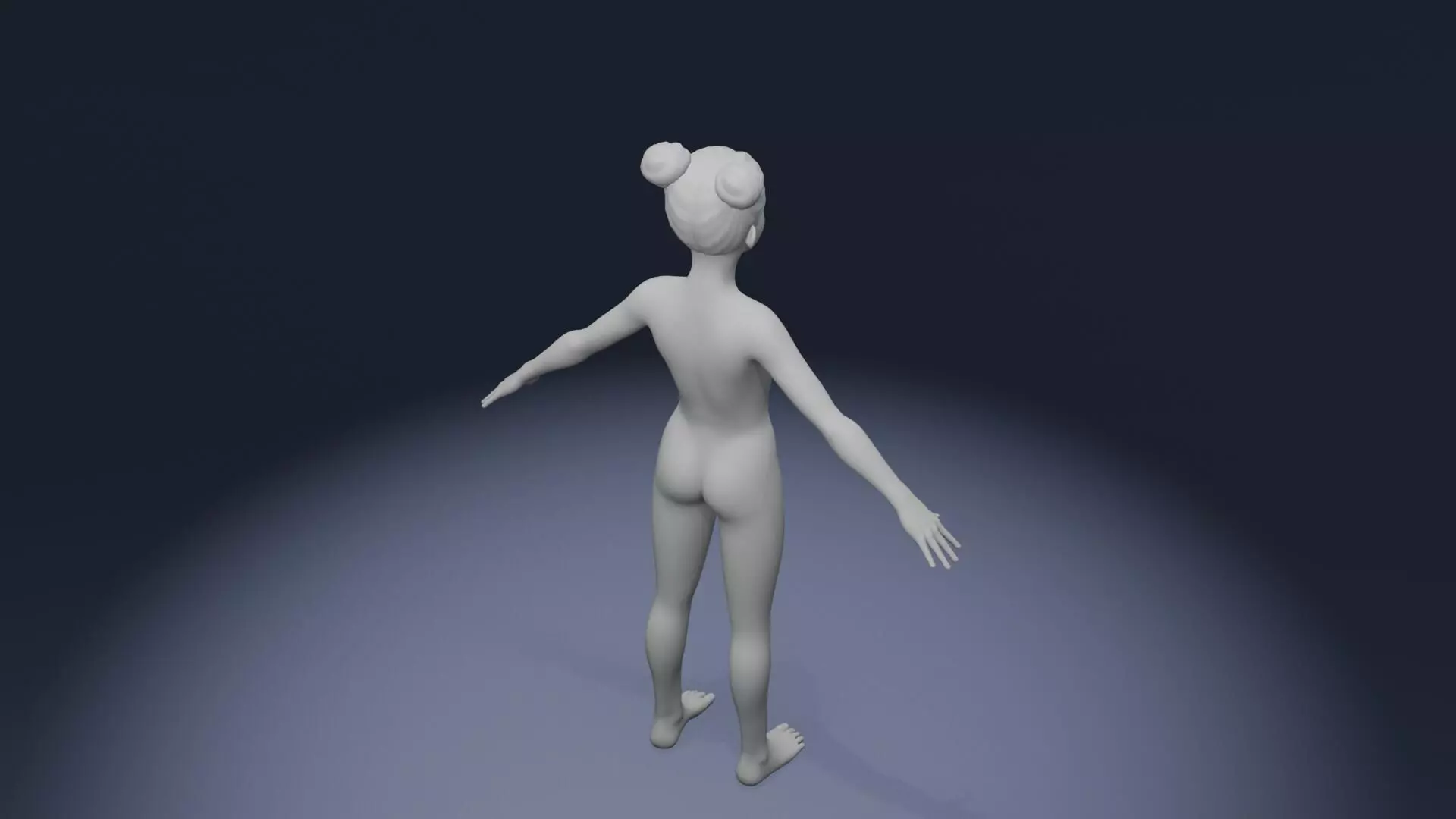 Stylized Human Body Base Mesh Pack Face Rig 76 Sound Effects Low-poly 3D model_88