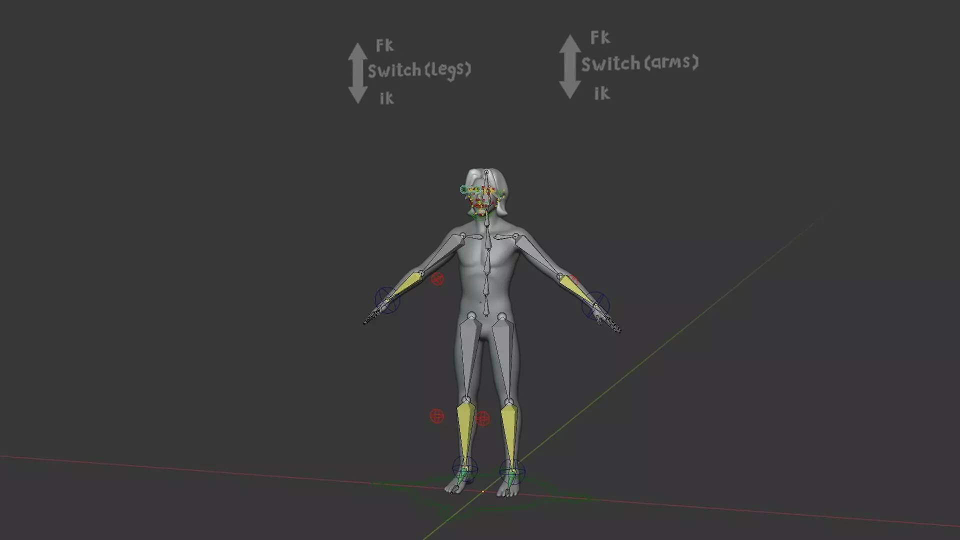 Stylized Human Body Base Mesh Pack Face Rig 76 Sound Effects Low-poly 3D model_32