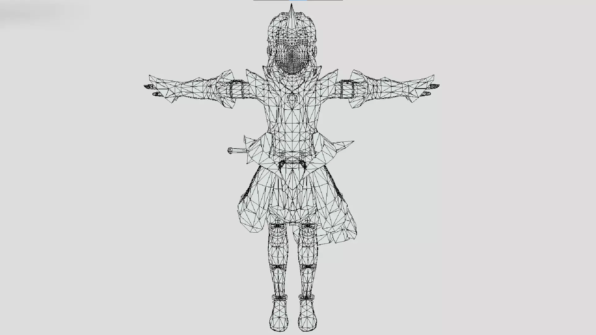 Yuri - Kirin - Blademaster X Armor - Monster Hunter Riders  Low-poly 3D model_2