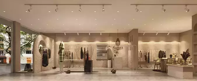  women clothing store  internal and external