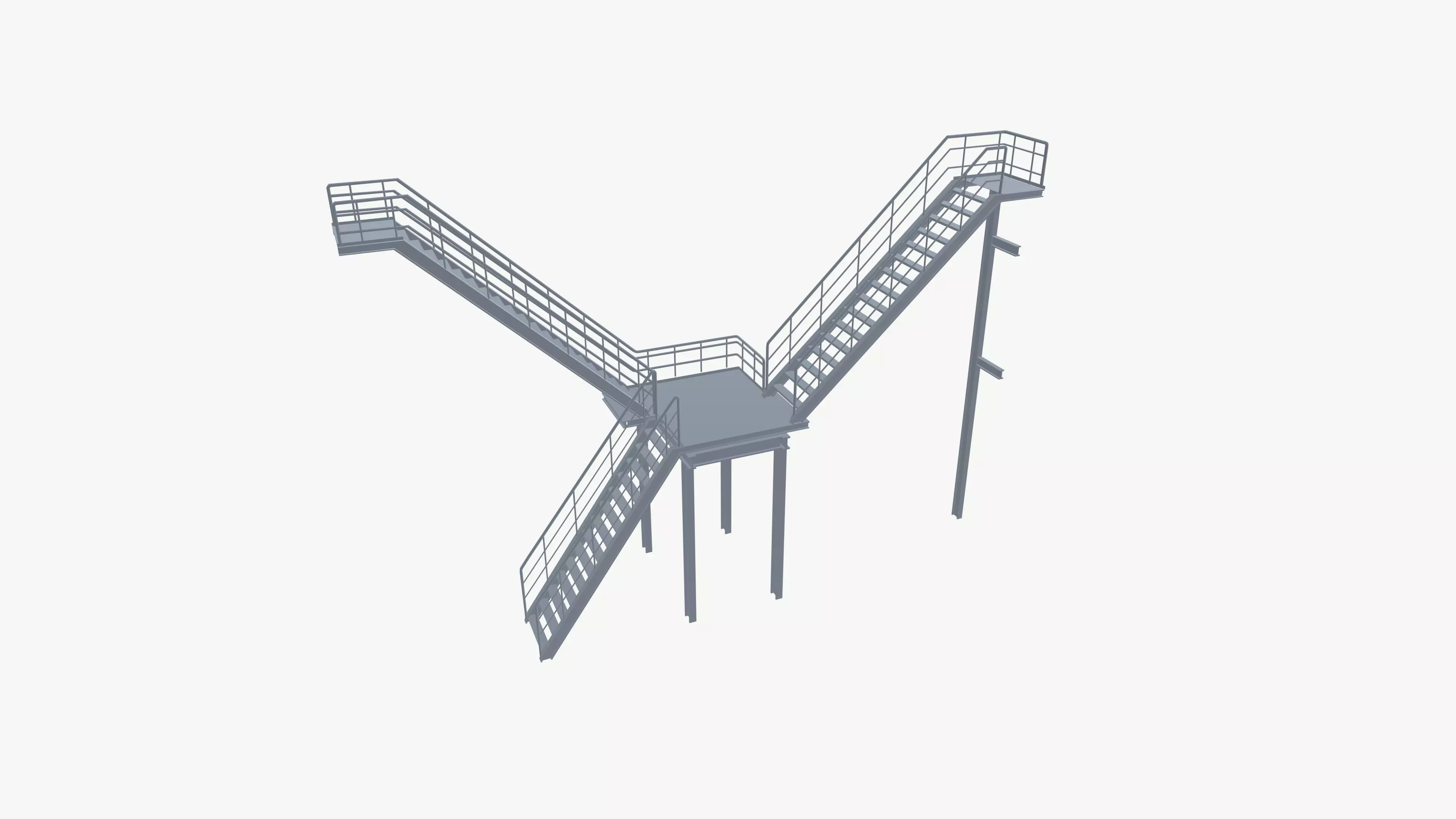 staircase 3D model_2