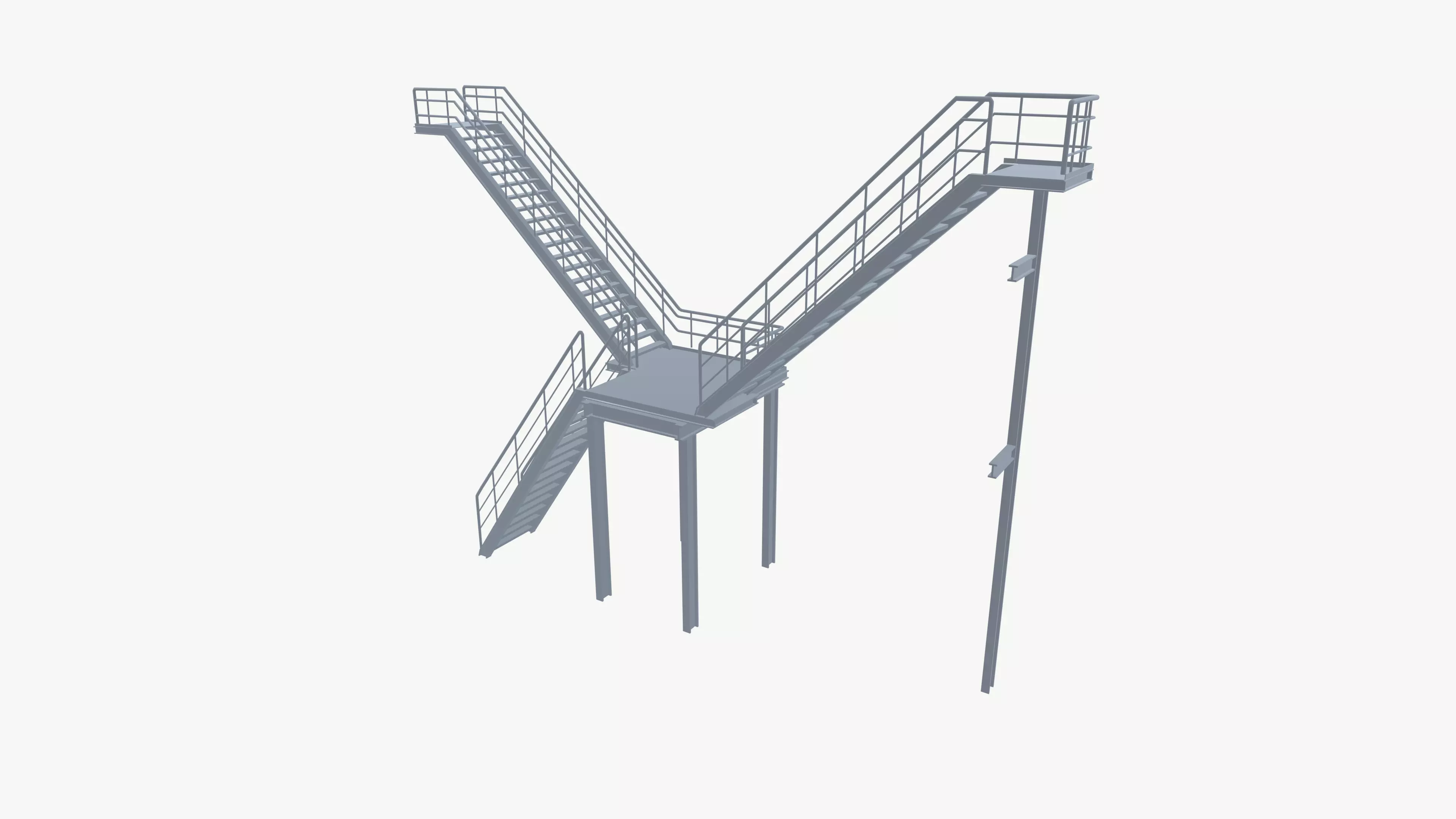 staircase 3D model_3