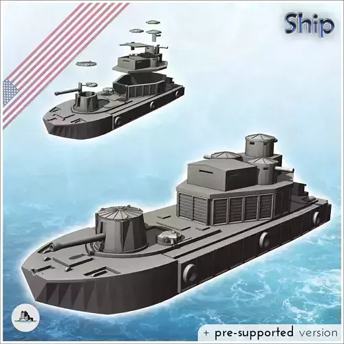 LCM-6 ATC CCB Charlie Monitor river boat - Modern WW2 WW1 World 