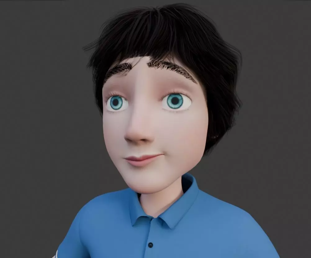 Sweet little Character 3D model 3D model_4